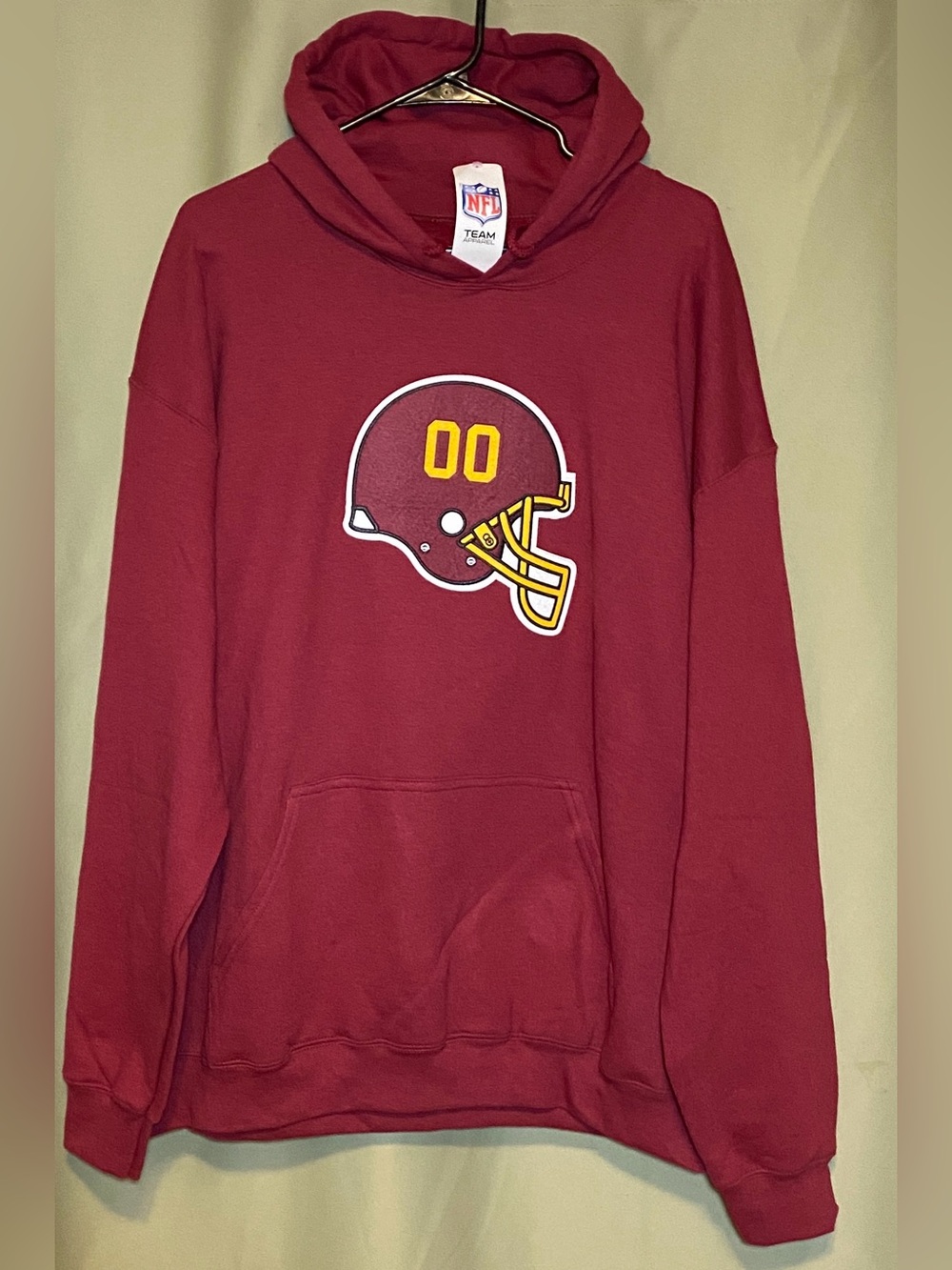 Washington Commanders NFL Team Apparel Helmet Hoodie 00 Mens XL